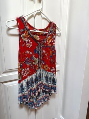 Patrons of Peace Colorful Floral Tank